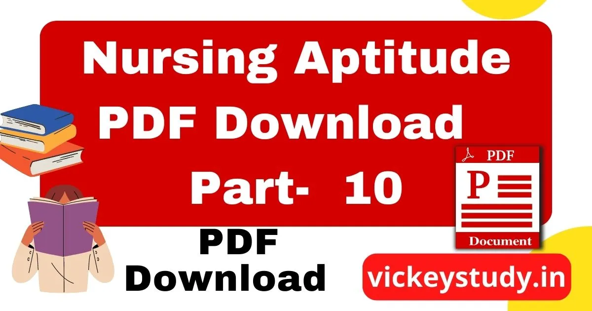 Nursing Aptitude Test Questions and Answers PDF 10 Download