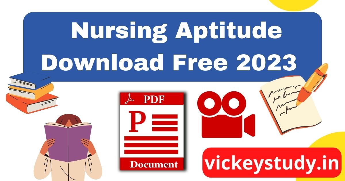Nursing aptitude questions and Answers PDF Download