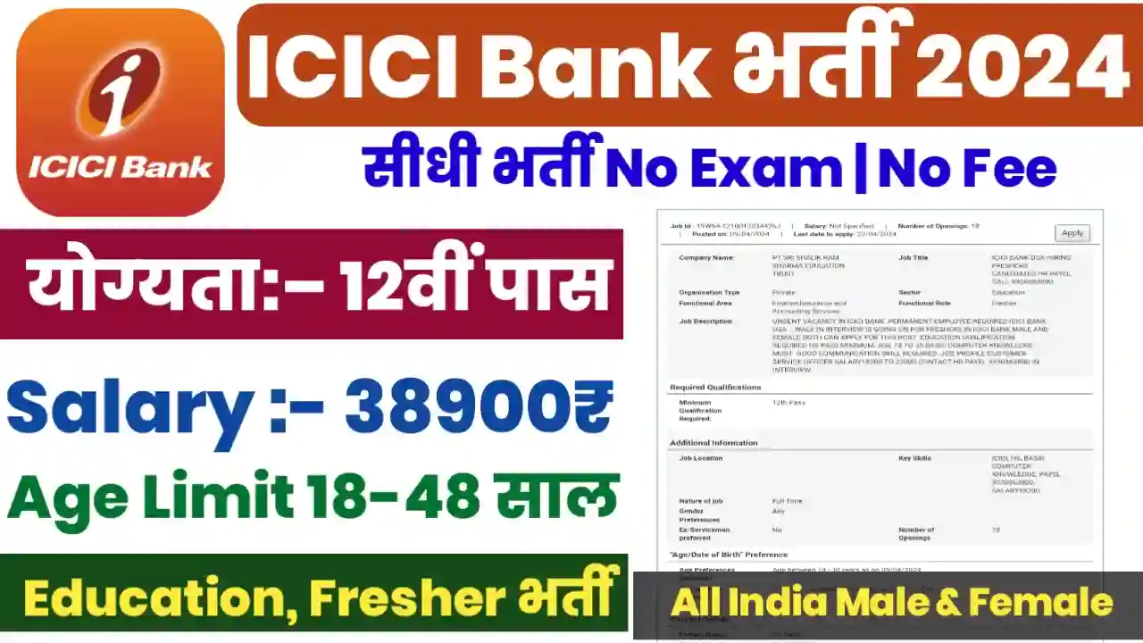 ICICI Banking Area Finance sector New Bharti