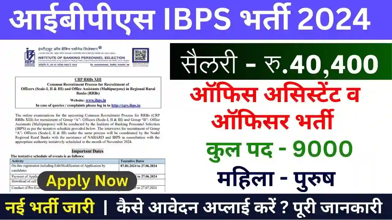 IBPS RRB Vacancy Release Apply 2024
