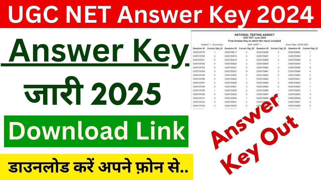 UGC NET Answer Key 2024